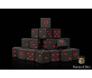 Shadow Land Square 16mm Square Dice - (25 Dice)