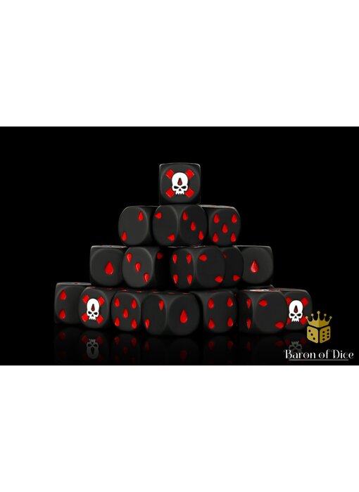 Death's Curse Round Dice - (25 Dice)