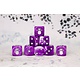 Gluttony Silver Inlay 16mm Round Dice - (25 Dice)
