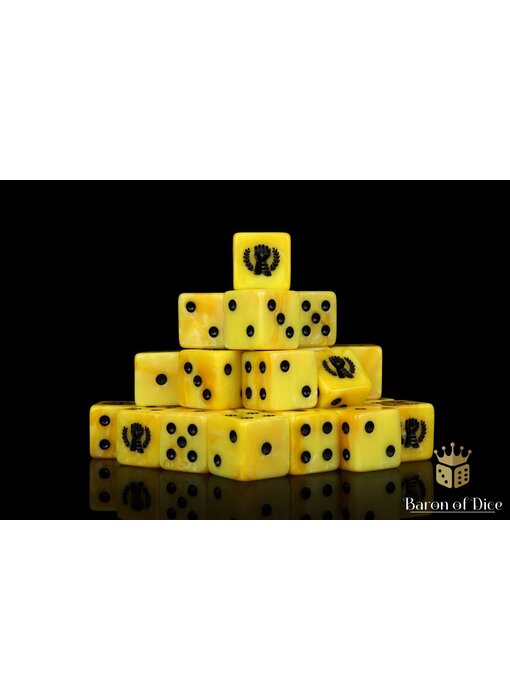 Almighty Hand Square Corner 16mm Dice (25 Dice)