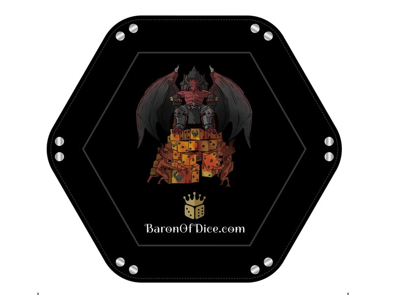 Baron of Dice Premium Dice Trays - Skull Throne