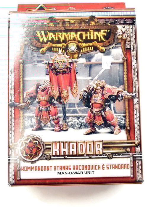 WARMACHINE Kommandant Atanas Arconovich & Standard khador