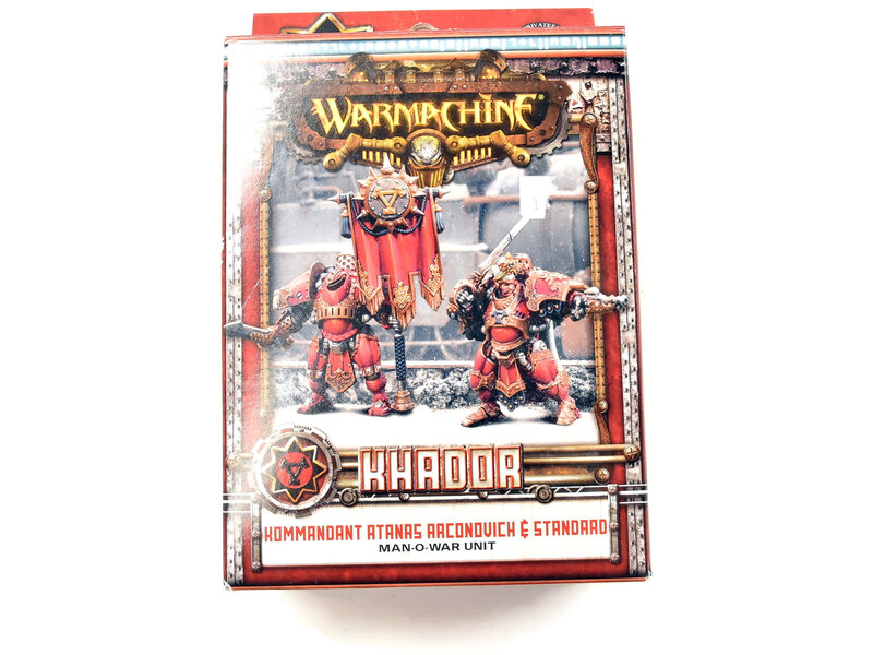 Games Workshop WARMACHINE Kommandant Atanas Arconovich & Standard khador