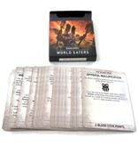 Games Workshop WORLD EATERS Datacards USED Mint Condition Warhammer 40K