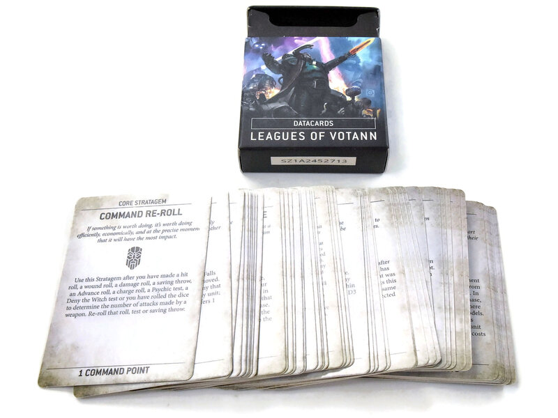 Games Workshop LEAGUES OF VOTANN Datacards USED Mint Condition Warhammer 40K