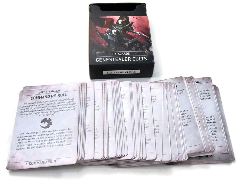 Games Workshop GENESTEALER CULTS Datacards USED Mint Condition Warhammer 40K