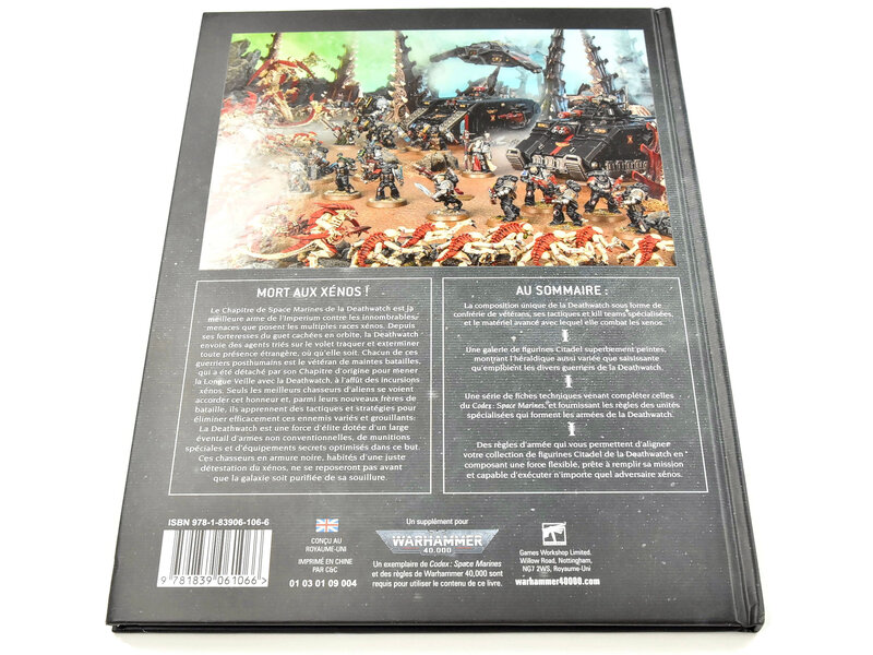 Games Workshop WARHAMMER Warhammer 40K Supplement De Codex Deathwatch French  FR