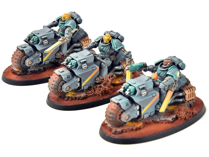 Games Workshop SPACE MARINES 3 Outriders #2 PRO PAINTED Warhammer 40K