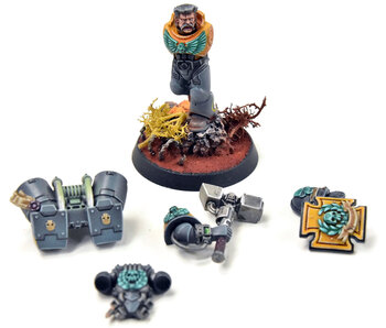 SPACE MARINES Captain #3 WELL PAINTED Warhammer 40K