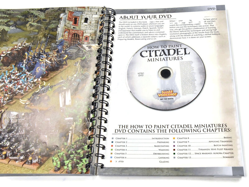 Games Workshop CITADEL How to Paint Miniatures Book DVD Included