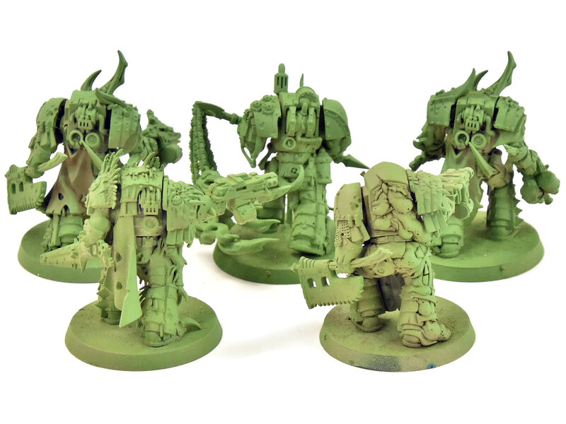 Games Workshop DEATH GUARD 5 Blightlord Terminators #1 Warhammer 40K