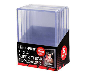Ultra Pro Topload 3X4 360Pt Super Thick 5Ct
