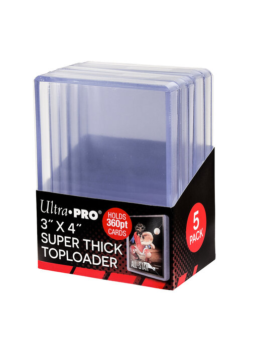 Ultra Pro Topload 3X4 360Pt Super Thick 5Ct