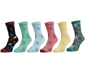 Harry Potter - 6 Pair Pack Casual Socks