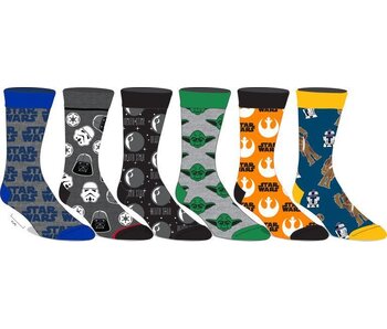 Star Wars - 6 Pair Pack Casual Socks