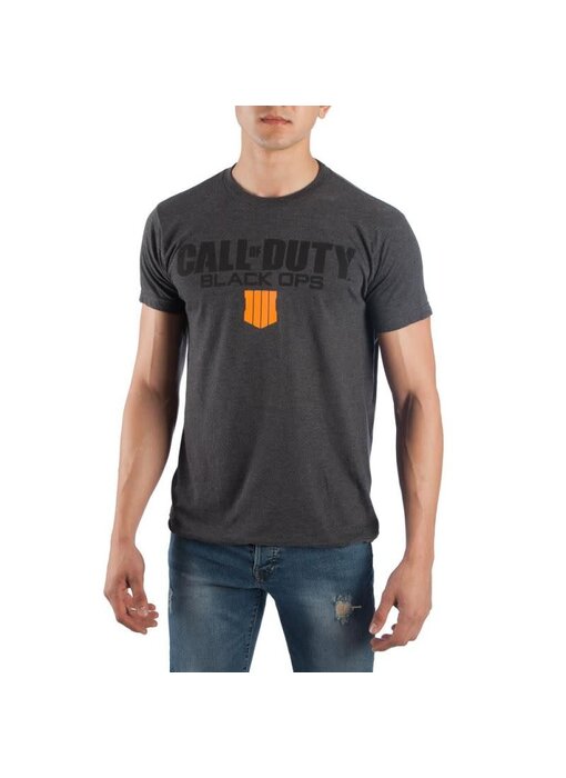 Call Of Duty Black Ops 4 - Logo/Icon Men'S Charcoal Heather Tee