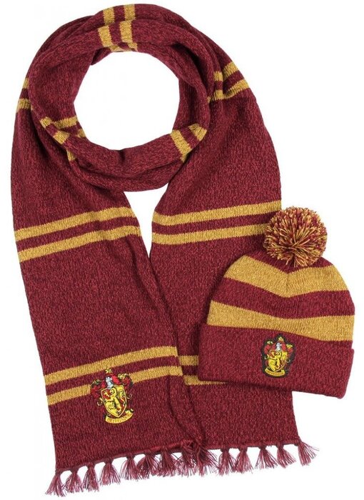 Harry Potter - Gryffindor Brown Beanie Scarve Combo