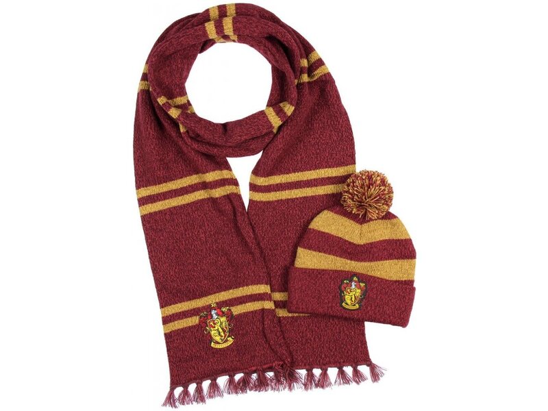 Harry Potter - Gryffindor Brown Beanie Scarve Combo