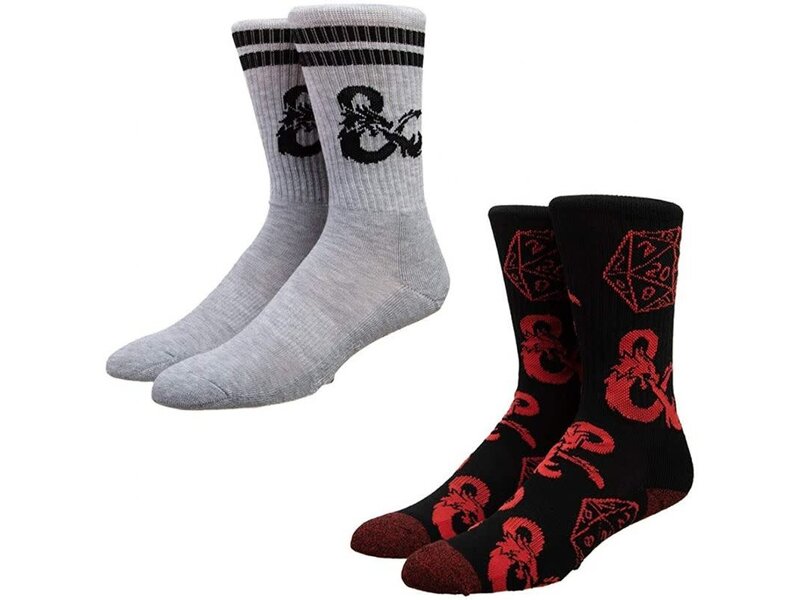 Bioworld Dungeons And Dragons Athletic Crew Pack Socks