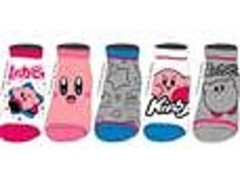 Bioworld Kirby   - Kirby 5 Pair Ankle Socks Pack - Osfa