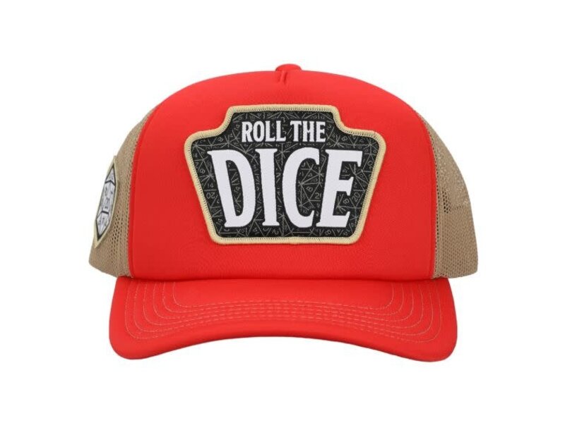 Bioworld Dungeons And Dragons - Roll The Dice Red Khaki Hat
