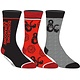 Dungeons & Dragons - Men's 3Pack Crew Socks Red Grey Black