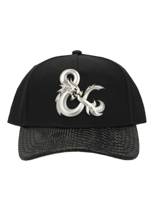 Dungeons And Dragons - Roll Metal Logo Dragon Skin Leather Hat