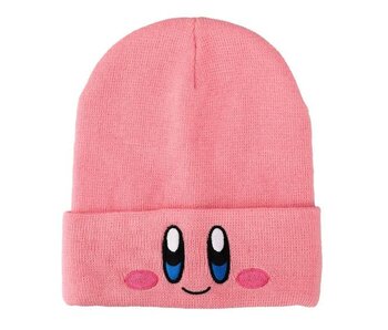 Kirby   - Face Embroidery Knit Cuff Beanie