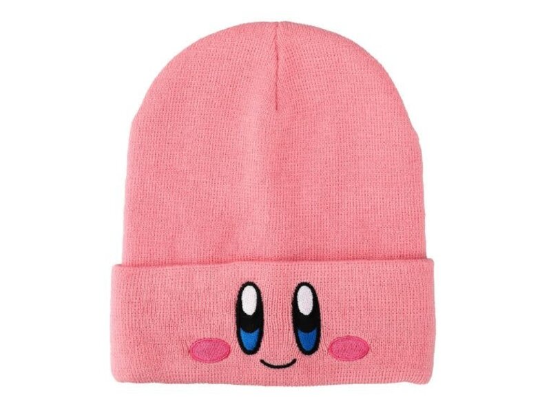Bioworld Kirby   - Face Embroidery Knit Cuff Beanie