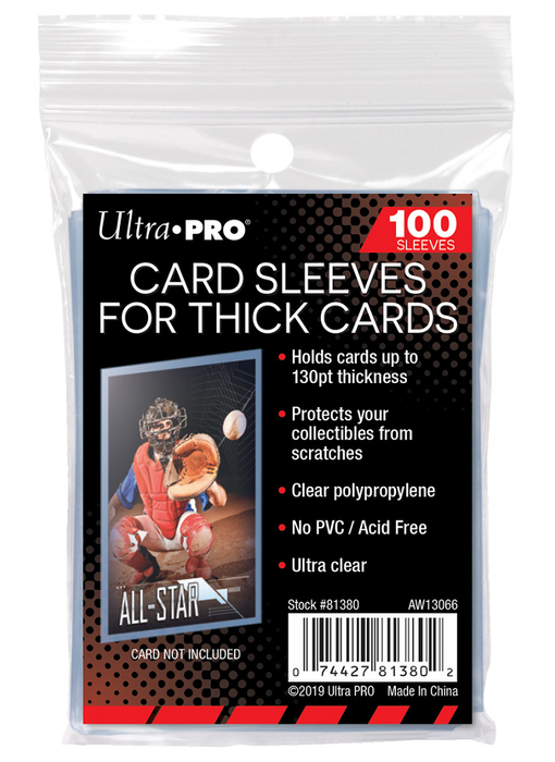 Ultra Pro Sleeves Card Thick 130pt 100ct