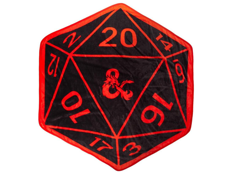 Bioworld Dungeons And Dragons - Black Red Shaped Dice Throw