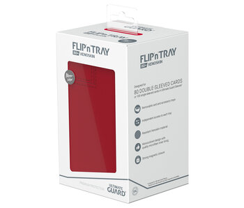 Ultimate Guard Flip N Tray Deck Case Monocolor Red 80+