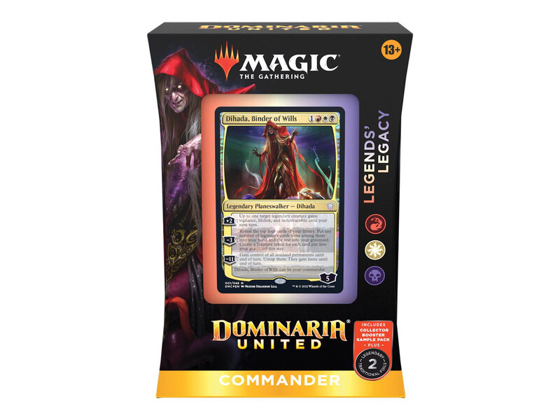  Magic: The Gathering Dominaria United Commander Deck – Legends'  Legacy + Collector Booster Sample Pack : Toys & Games