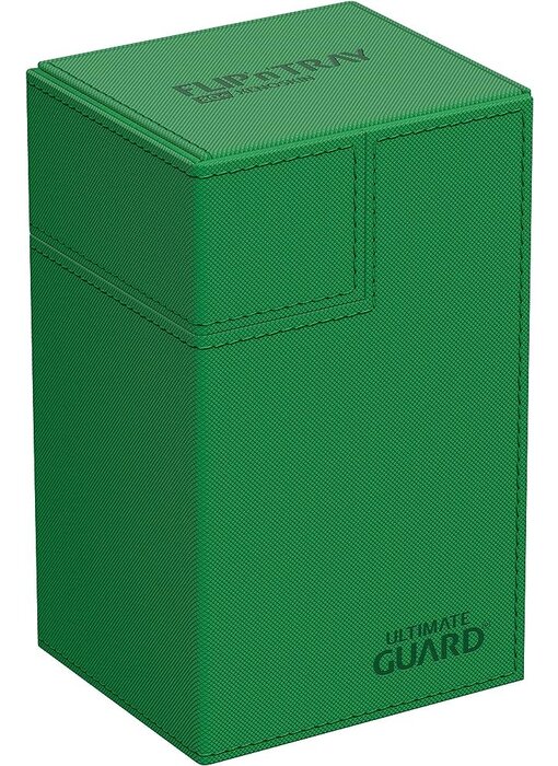 Ultimate Guard Flip N Tray Deck Case Monocolor Green 80+