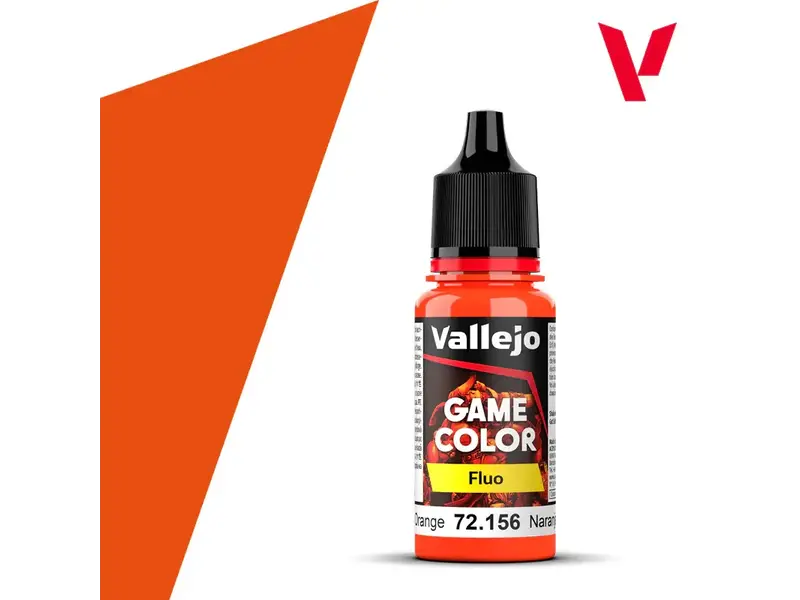Vallejo Fluorescent Orange Game Fluo (72.156)
