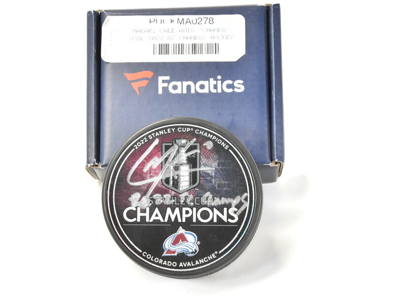 Cale Makar Autographed Puck Stanley Cup Champion