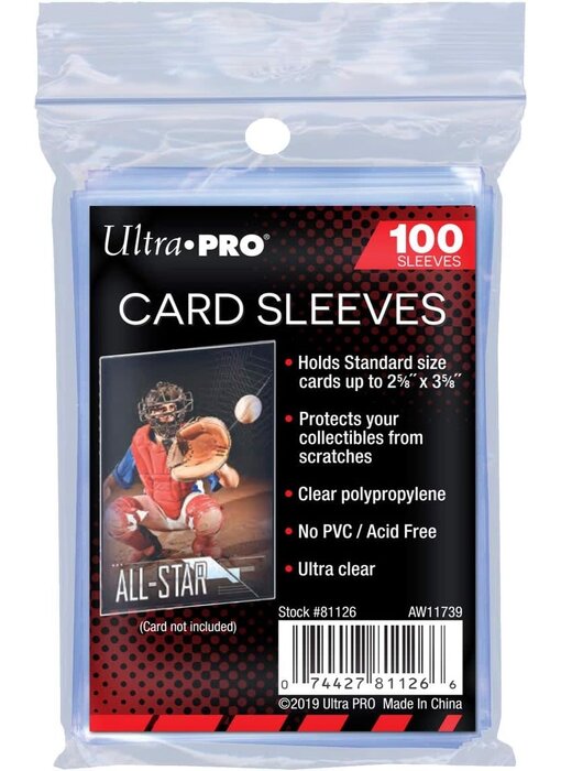 Ultra Pro Sleeves Card 100Ct