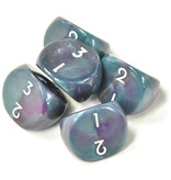 Baron of Dice Specialty D3 Dice - x5 / Purple/Blue