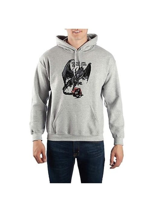 Dungeons And Dragons -  S Adult Grey Hoodie