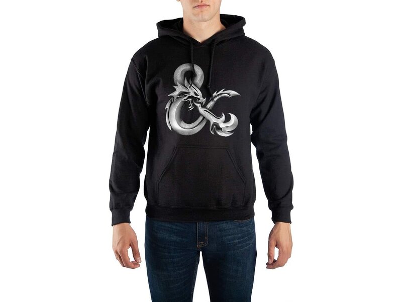 Bioworld Dungeons And Dragons -  S Ampersand Black Hoodie