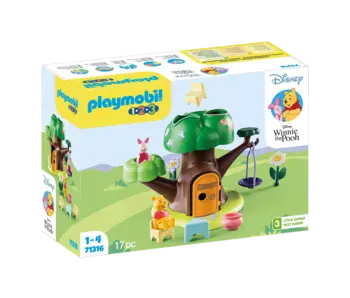 Playmobil 1.2.3 & Disney - Winnie l'ourson et Porcinet avec cabane (71316)