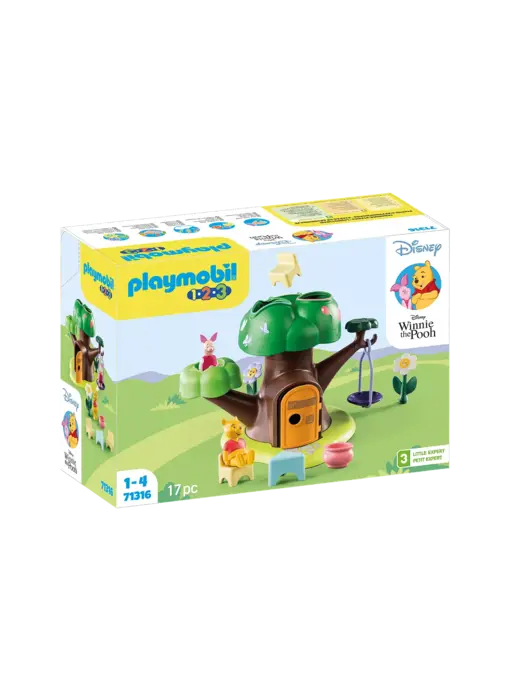 Playmobil 1.2.3 & Disney - Winnie l'ourson et Porcinet avec cabane