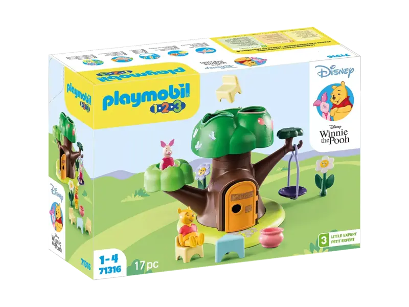 Playmobil Playmobil 1.2.3 & Disney - Winnie l'ourson et Porcinet avec cabane (71316)