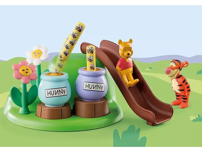 Playmobil Playmobil 1.2.3 & Disney - Jardin des abeilles de Winnie et de Tigrou (71317)