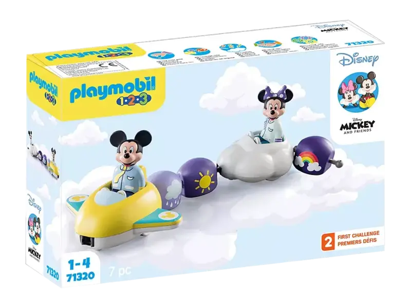 Playmobil Playmobil 1.2.3 & Disney - Train des nuages de Mickey et Minnie (71320)