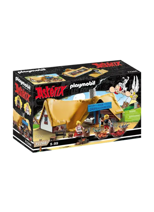 Playmobil Astérix - La hutte d'Ordrafalbétix (71266)