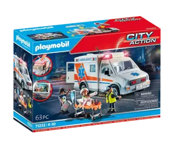 Playmobil Ambulance avec enfant blessé (71232)