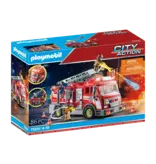 Playmobil Playmobil Camion de pompiers avec grande échelle (71233)