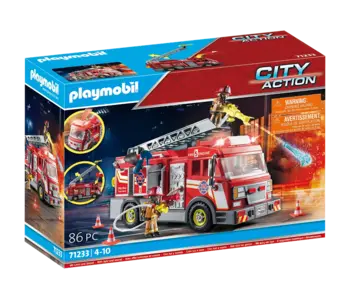 Playmobil Camion de pompiers avec grande échelle (71233)