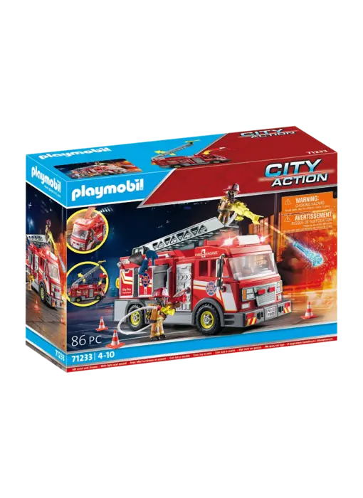 Playmobil Camion de pompiers avec grande échelle (71233)